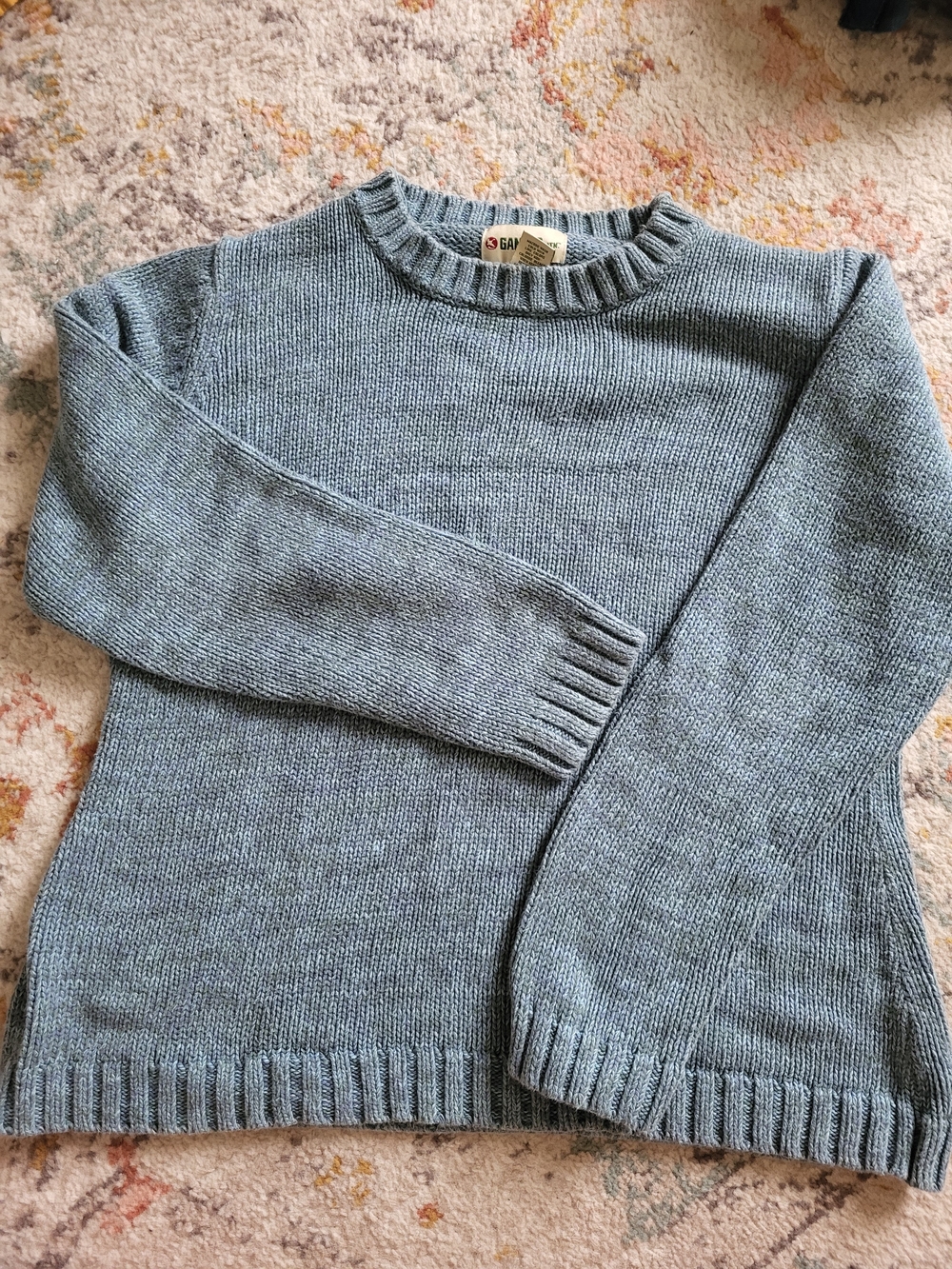 Gander Mountain Women's Heather Green And Blue Crewneck Sweater
